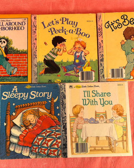First Little Golden Books Vintage 5-Book Set: Everyday Things