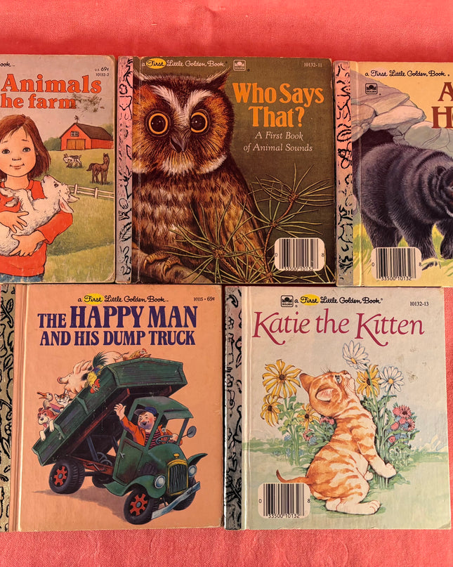 First Little Golden Books Vintage 11-Book Set: Animal Fun