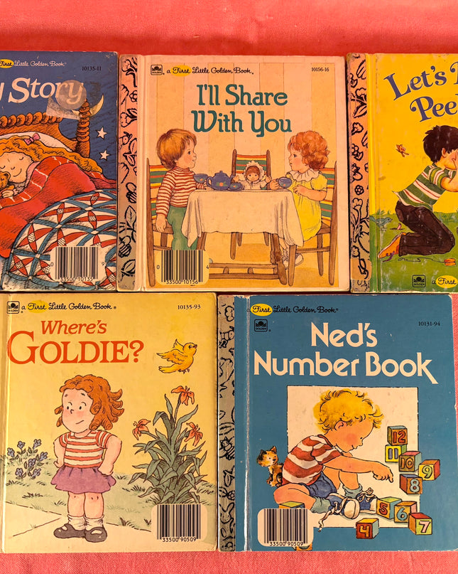 First Little Golden Books Vintage 10-Book Set: Fun Firsts
