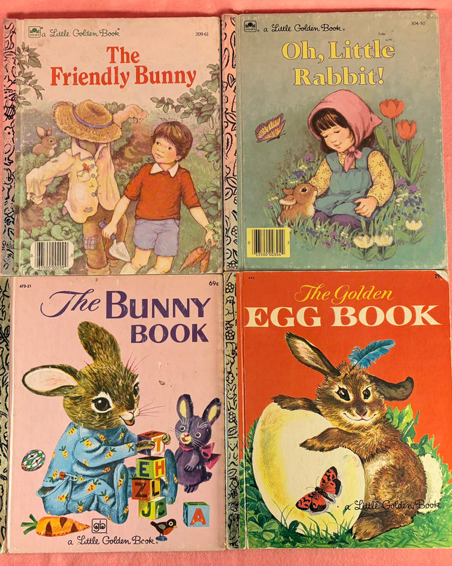 Little Golden Books Vintage 4-Book Bunny Set