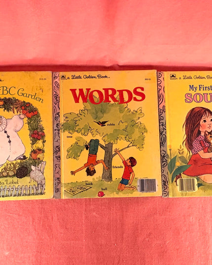 Little Golden Books Vintage 3-Book Vintage Bright Yellow Classics Set