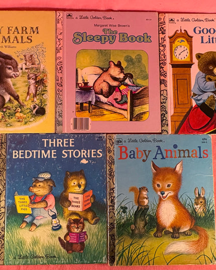Little Golden Books Vintage 5-Book Illustrator Set