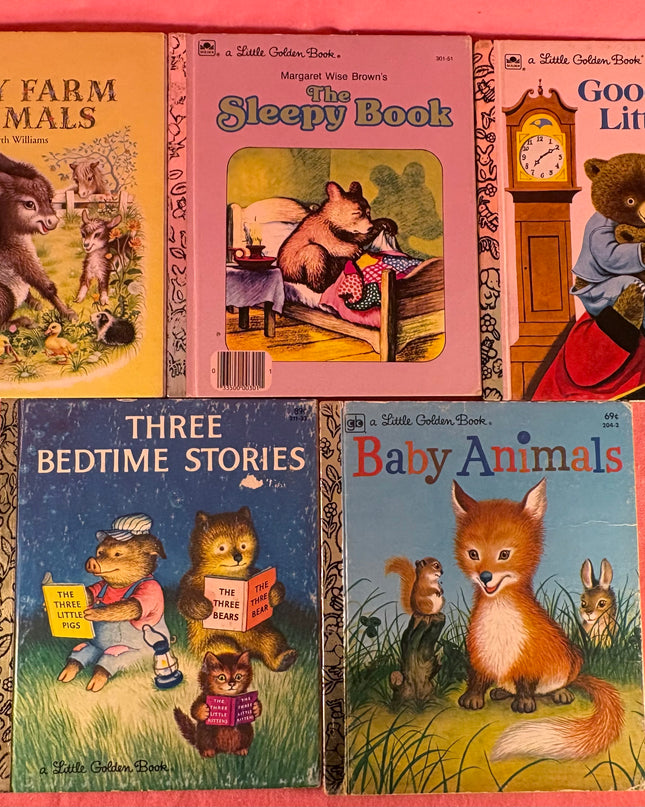 Little Golden Books Vintage 5-Book Illustrator Set