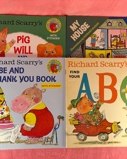 Richard Scarry Paperback Vintage & New Sticker Pack