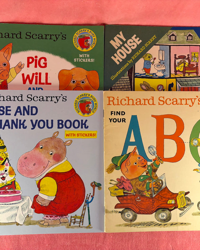 Richard Scarry Paperback Vintage & New Sticker Pack