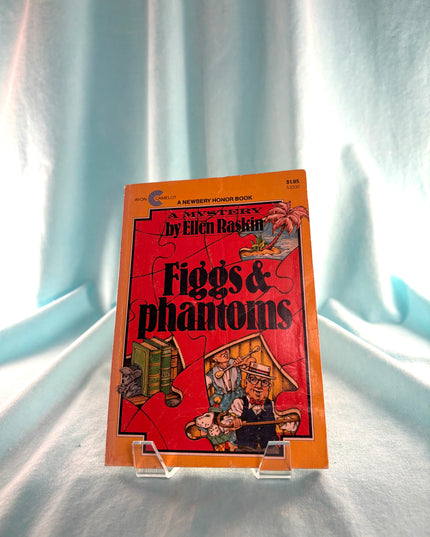 Book titled 'Figgis & Phantoms' by Helen Raskin on a white background