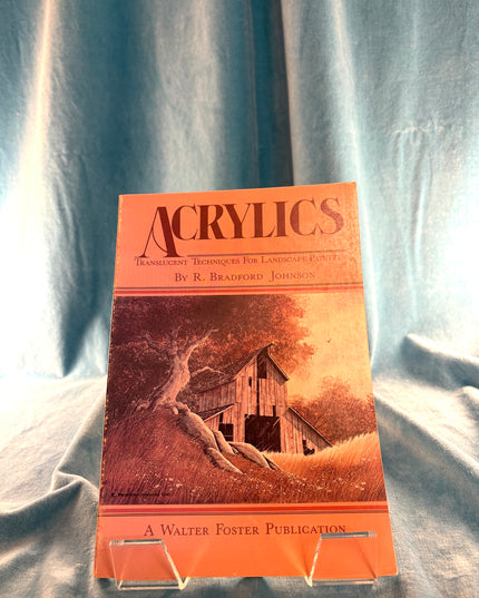 Book titled 'Acrylics' by R. Bradford Edison on a gray background