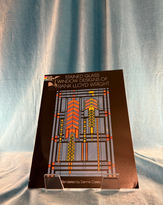 Stained Glass Window Designs of Frank Lloyd Wright Coloring Book (Dover Design Coloring Books) by Dennis Casey