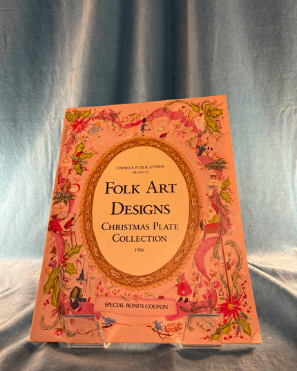Folk Art Designs Christmas Plate Collection (Vintage Booklet)