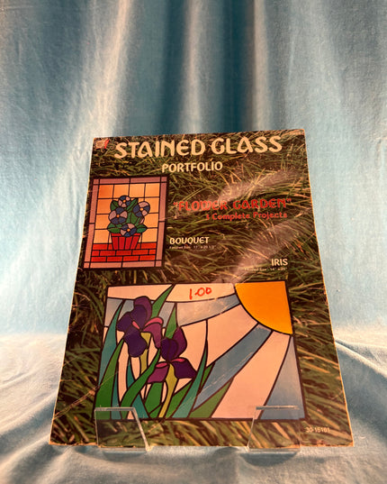 Stained Glass Portfolio: Flower Garden (Vintage Booklet)