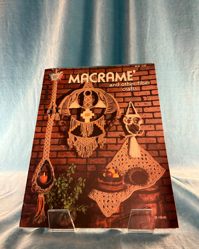 Macrame & Other Fiber Crafts (Vintage Booklet)