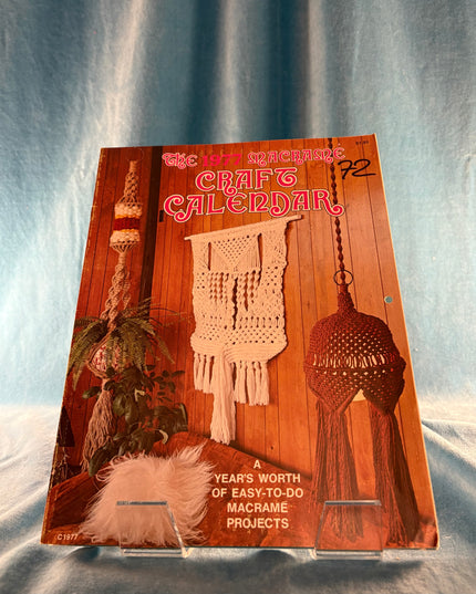 The 1977 Macrame Craft Calendar (Vintage Booklet)