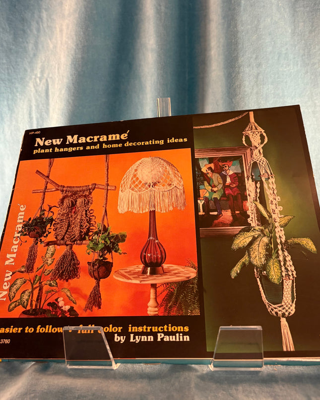 New Macrame Plant Hangers & Home Decorating Ideas (Vintage Booklet)