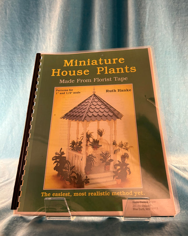 Miniature House Plants Made from Florist Tape (Vintage Booklet)