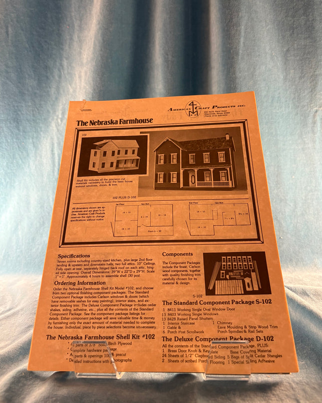 The Nebraska Farmhouse (Vintage Booklet)