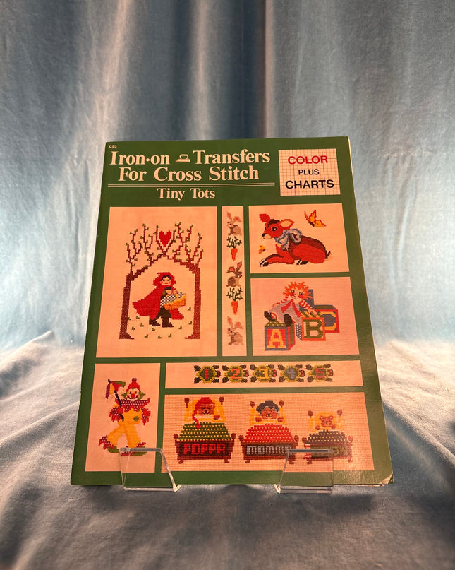 Iron On Transfers for Cross Stitch - Tiny Tots (Vintage Booklet)