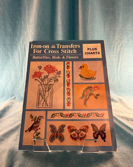 Iron-On Transfers for Cross Stitch: Butterflies, Birds & Flowers